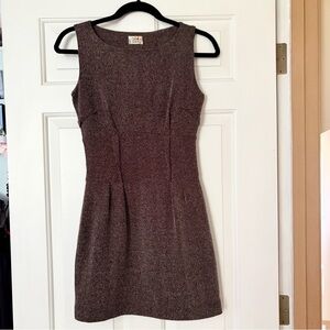 Pull&Bear Tweed Mini Dress Brown, Tan, Cream Women’s S